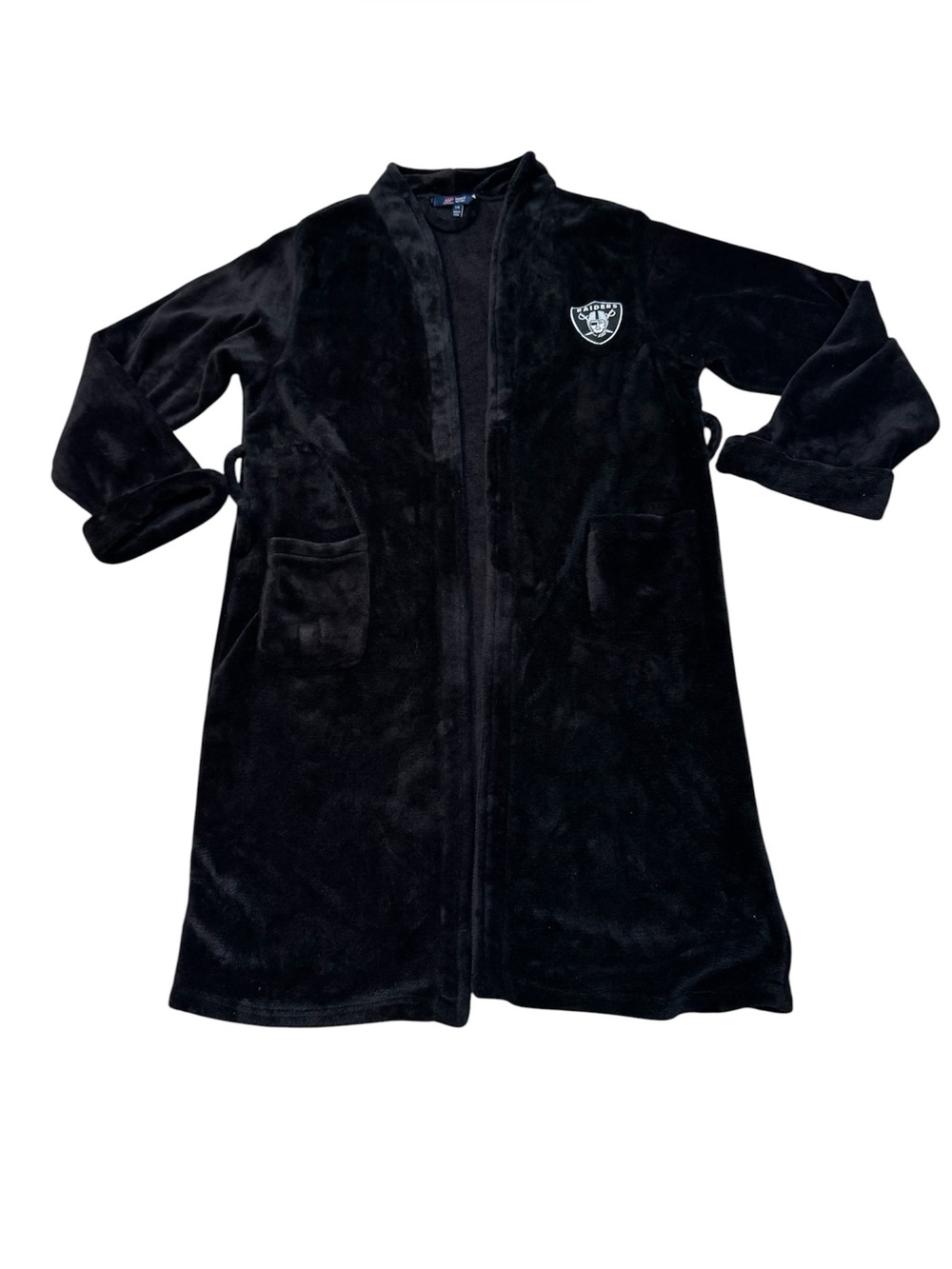 Northwest Company NFL Las Vegas Raiders Men’s Black Silk Touch Robe Size L/XL